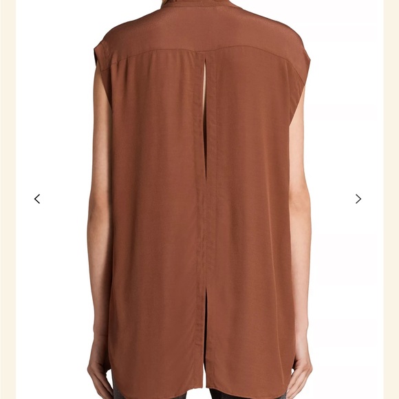 All Saints Raya Shirt Terracotta Women’s M - Picture 4 of 9